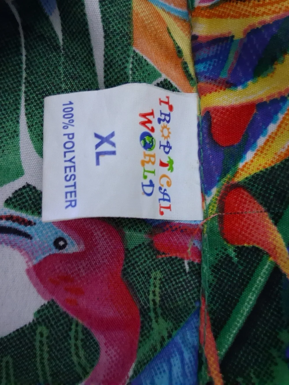 Tropical Birds Hawaiian Shirt with Pink Flamingos & Green Foliage